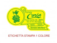 Etichette adesive per fioristi, fiorai e vivaisti (mm 52X29)  (cod.10G)